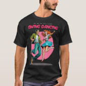 Swing Dancing 1950s Sock Hop Lindy Hop Dance T-shirt (Voorkant)