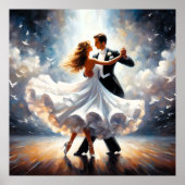 Swing Dancing Ballroom Dancing Danser Dans Poster (Voorkant)