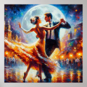 Swing Dancing Ballroom Dancing Danser Dans Poster (Voorkant)