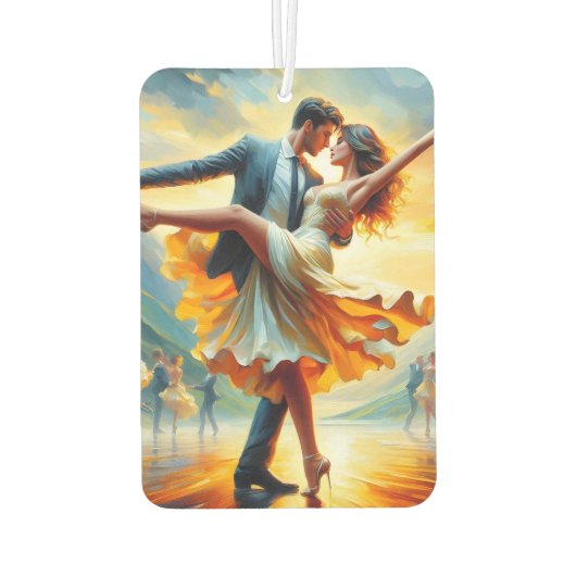 Swing Dancing Retro  Hoge Mode Luchtverfrisser (Achterkant)