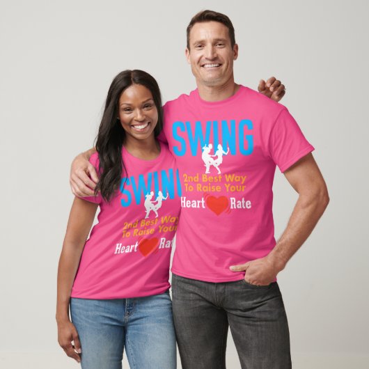 Swing Dancing T Shirt 2e beste manier om je H te v (Unisex)