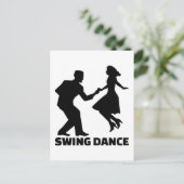 Swing-dans Briefkaart (Staand voorkant)