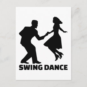 Swing-dans Briefkaart