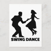 Swing-dans Briefkaart (Voorkant)