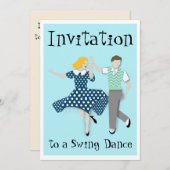 Swing Dans Kaart (Voorkant / Achterkant)