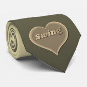 Swing dans Liefde Hart Stropdas (Opgerold)