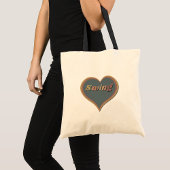 Swing dans liefde hart tote bag