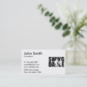 Swing-dans Visitekaartje (Staand voorkant)