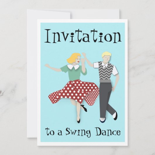 Swing Dansen Kaart (Voorkant)