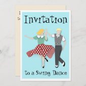 Swing Dansen Kaart (Voorkant / Achterkant)