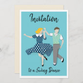 Swing Dansen Kaart (Voorkant / Achterkant)