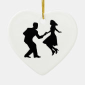 Swing dansen keramisch ornament (Voorkant)