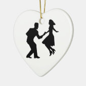 Swing dansen keramisch ornament (Links)