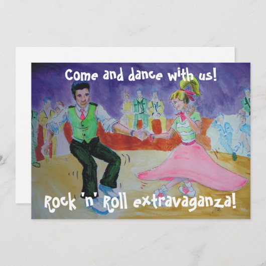 Swing Dansend op zaterdagnacht Kaart (Voorkant / Achterkant)