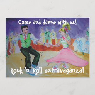 Swing Dansend op zaterdagnacht Kaart