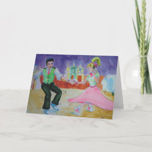 Swing Dansend op zaterdagnacht Kaart