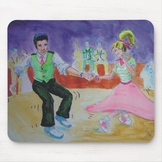 Swing Dansend op zaterdagnacht Muismat (Voorkant)