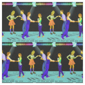 Swing Dansende paren met schijnwerpers 4,5-inch². Stof (Swatch)