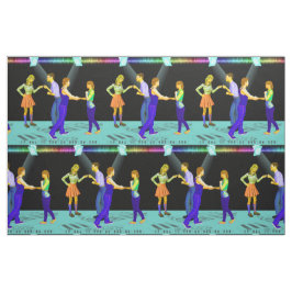 Swing Dansende paren met schijnwerpers 9 inch². Stof