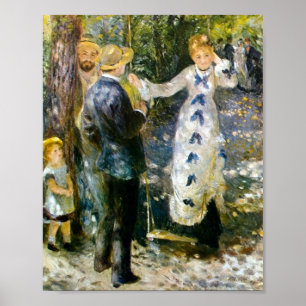 Swing door Pierre-Auguste Renoir Poster