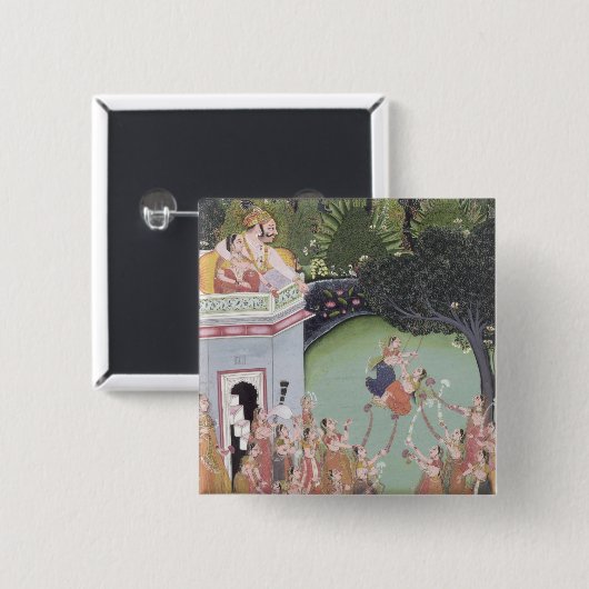 Swing Festival Vierkante Button 5,1 Cm (Voorkant /achterkant)