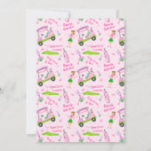 Swing for Pink Golf Outing Breast Cancer Kaart (Achterkant)