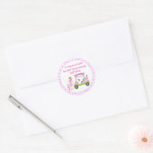 Swing for Pink Golf Outing Breast Cancer Ronde Sticker (Envelop)