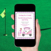 Swing For Pink Golf Toernooi Borstkankerbewustzijn Kaart