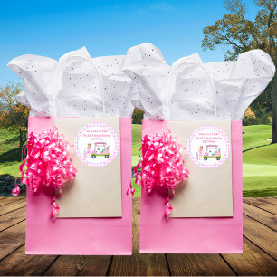 Swing For Pink Golf Toernooi Borstkankerbewustzijn Ronde Sticker
