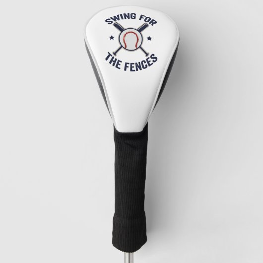 Swing for the Fences Funny Baseball Lovers GIFT Golfheadcover (Voorkant)