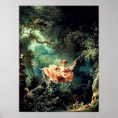 Swing -  Franse Rococo Art van Fragonard Poster (Voorkant)