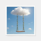 Swing Hanging From a Cumulus Cloud Servet (Voorkant)