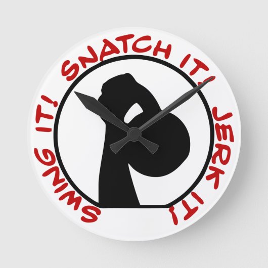 Swing het! Snatch het! Kop het! Classic Ronde Klok (Voorkant)