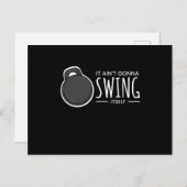 Swing It Self Kettlebell Fitness Briefkaart (Voorkant / Achterkant)