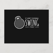Swing It Self Kettlebell Fitness Briefkaart (Voorkant)