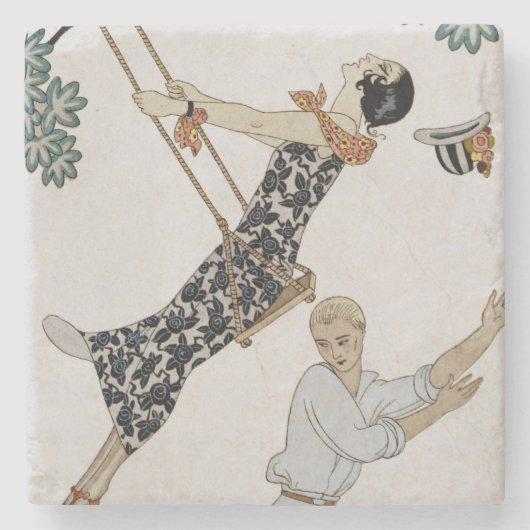 Swing, jaren 20 stenen onderzetter (Voorkant)