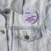 Swing kiezer voor Obama 2012 Ronde Button 5,7 Cm (In situ)