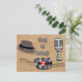 Swing-koning Briefkaart (Staand voorkant)