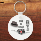 Swing-koning Sleutelhanger (Voorkant)