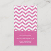 SWING LABEL vet trendy chevron patroon preppy roze (Achterkant)
