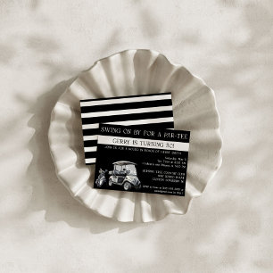 Swing langs voor een verjaardagspark-T-shirt, golf Kaart