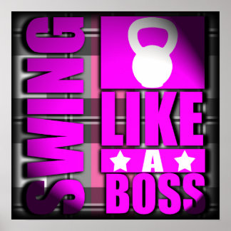 Swing like a boss - Elite Fitness Poster