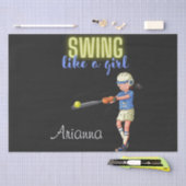 Swing like a Girl Softball Tissuepapier (Craft)