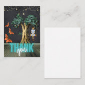 Swing Meisje bedankt voor je Kaart Visitekaartje (Voorkant / Achterkant)