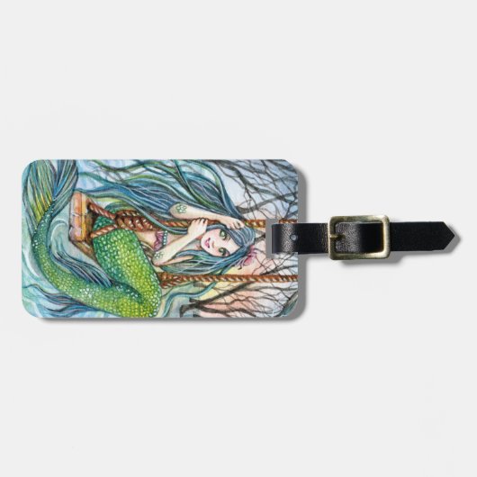 Swing - Mermaid Art Bagagelabel (Voorkant horizontaal)