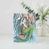 Swing - Mermaid Art Briefkaart (Staand voorkant)