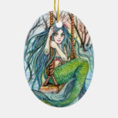 Swing - Mermaid Art Keramisch Ornament (Achterkant)