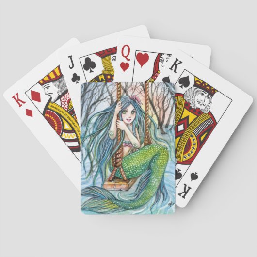 Swing - Mermaid Art Pokerkaarten (Achterkant)