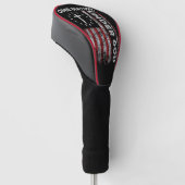 Swing met eer: Amerikaanse vlag  Golfheadcover (Schuin)