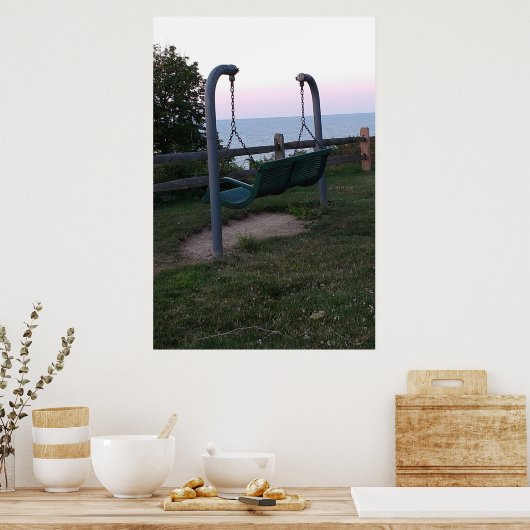 Swing met Uitzicht Poster (Keuken)